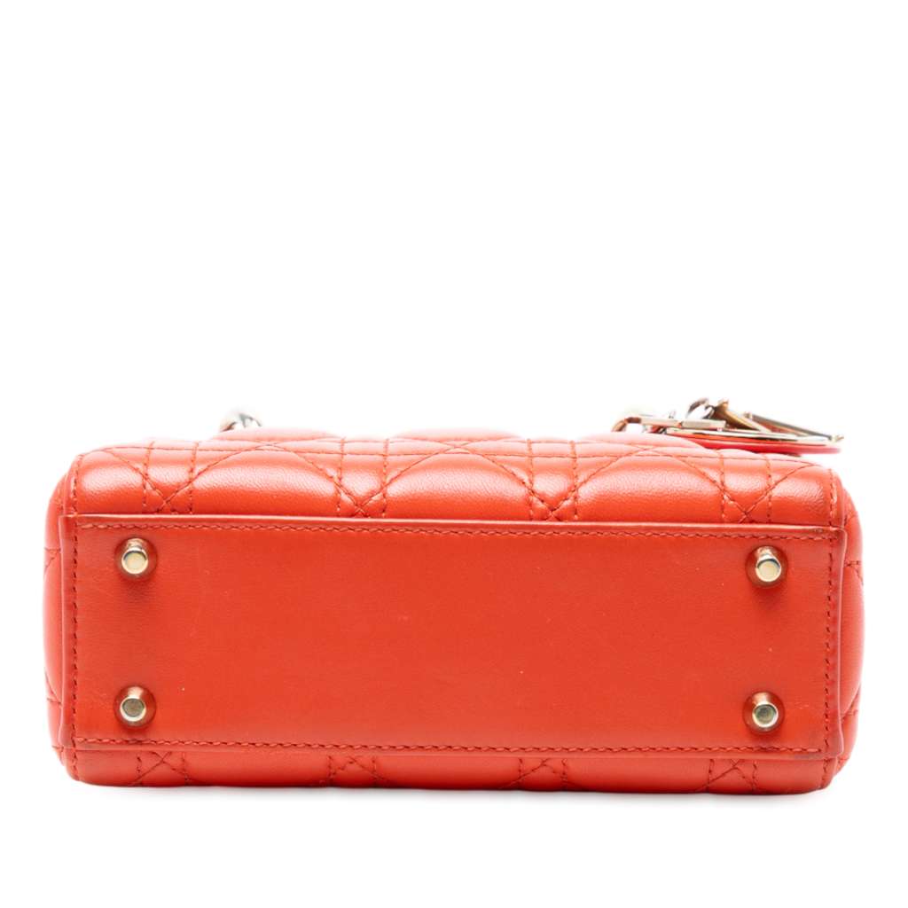 Dior Mini Lambskin Cannage Lady Dior - 3