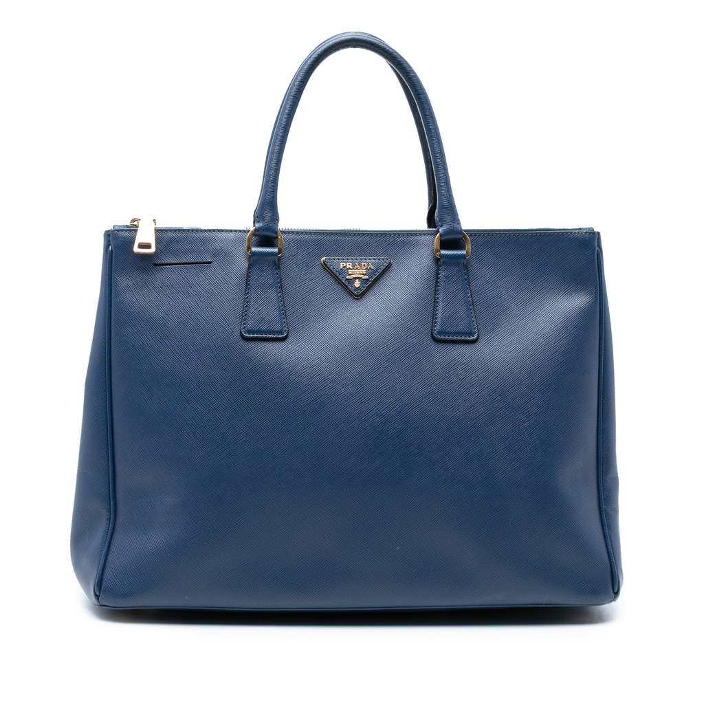 Prada Large Saffiano Lux Galleria Double Zip Tote