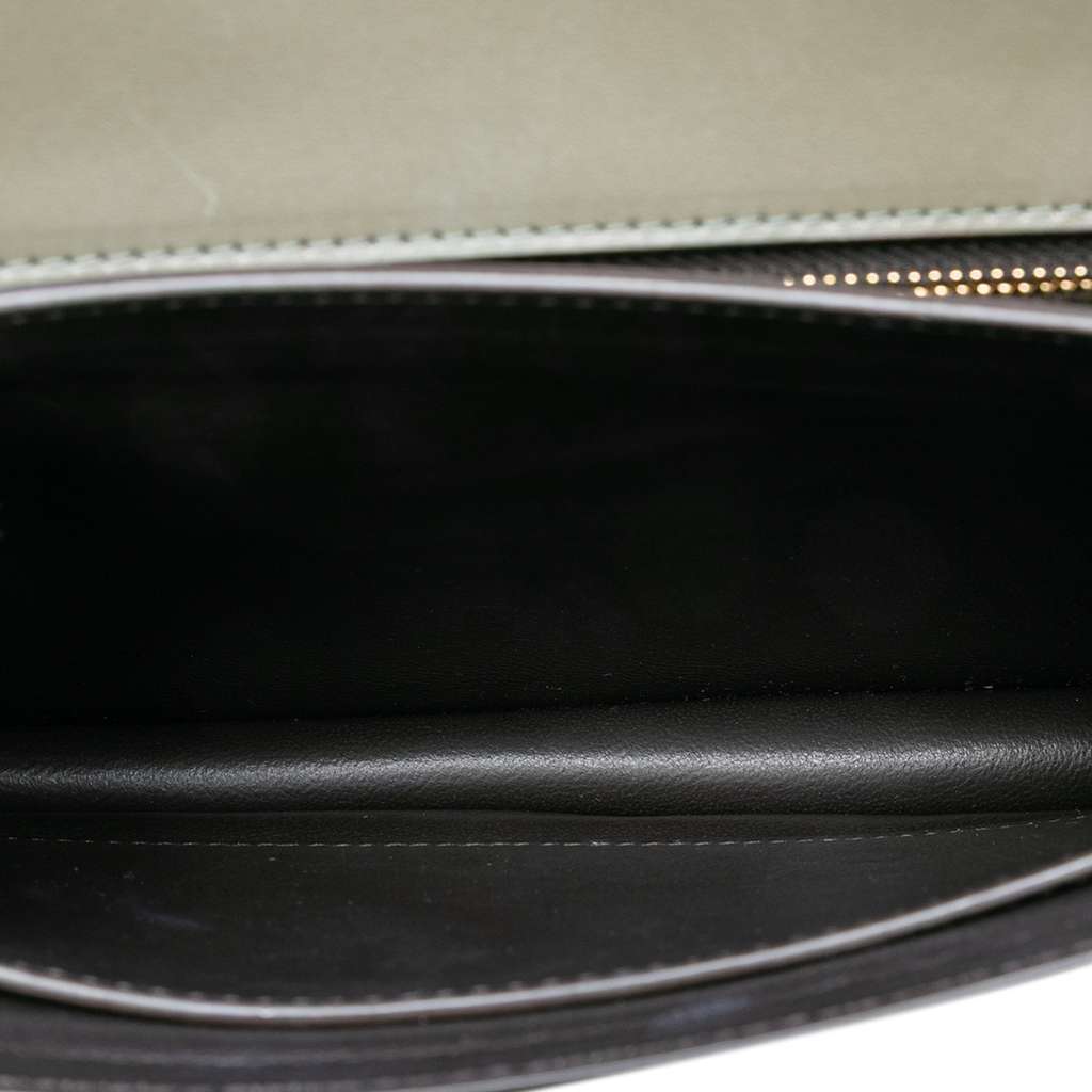 Saint Laurent Suede and Calfskin Monogram Cassandra Clasp Bag - 4