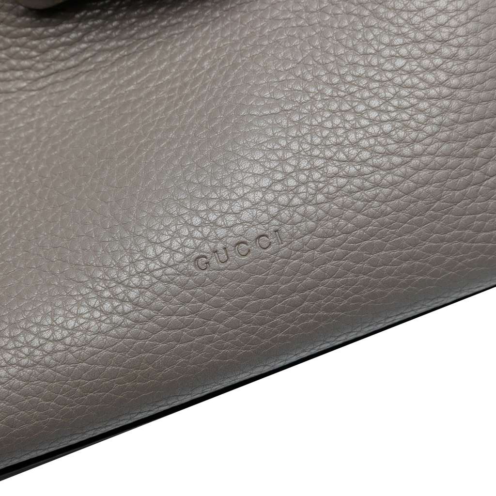 Gucci Small Leather Bamboo Daily Satchel - 4