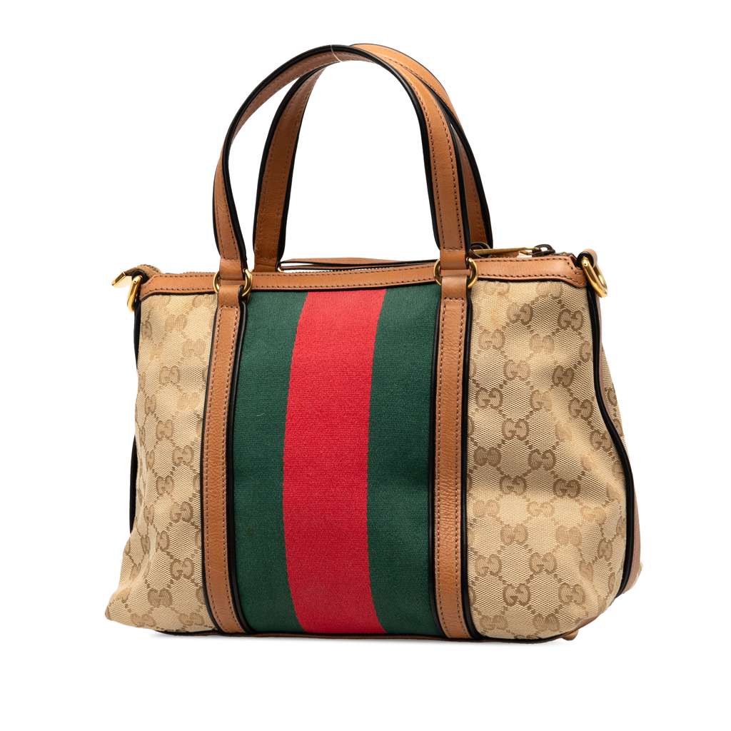 Gucci GG Canvas Web Satchel - 2