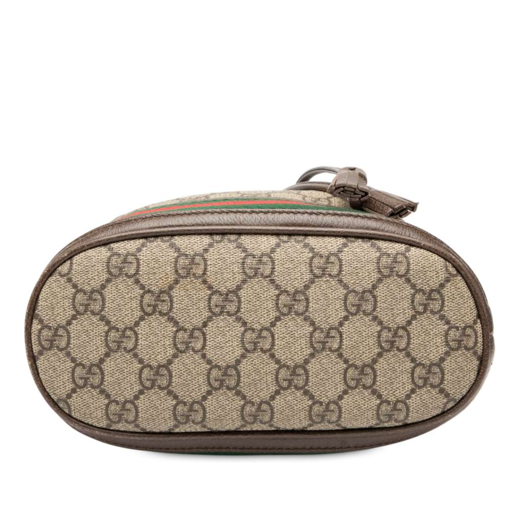 Gucci Small GG Supreme Ophidia Web Bucket Bag - 3
