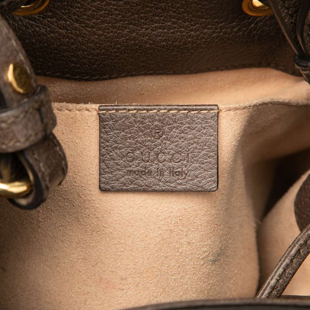 Gucci Small GG Supreme Ophidia Web Bucket Bag - 5