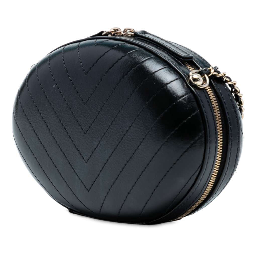 Chanel Chevron Stitched Calfskin La Pausa Evening Bag - 2