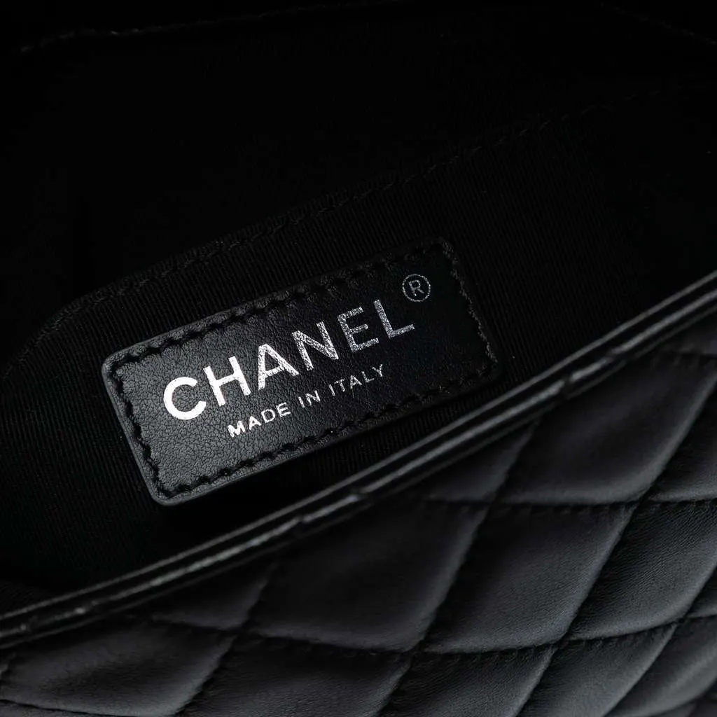 Chanel Paris-Salzburg Lambskin Zip Multi Flap Black Leather Good - Box View