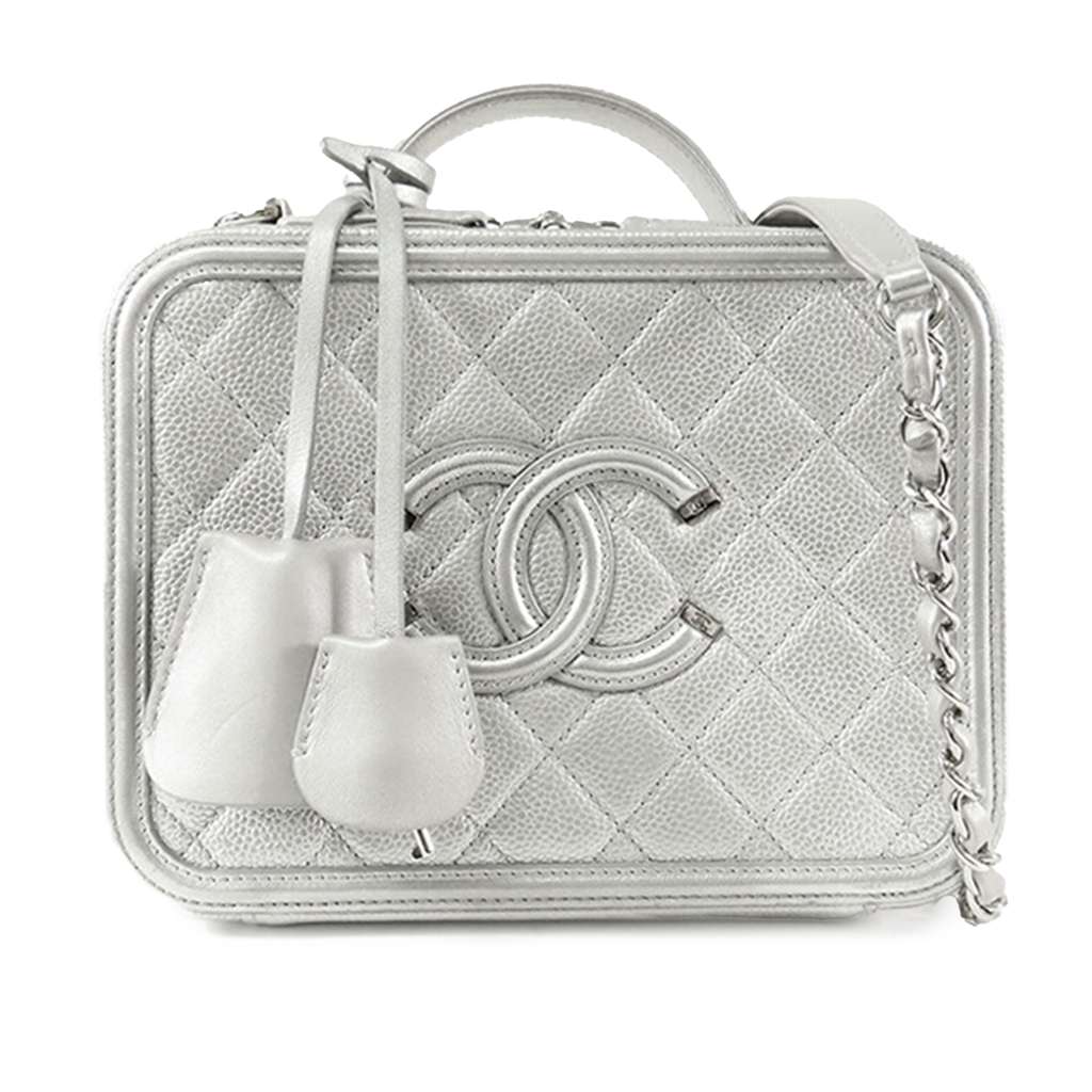 Chanel Medium Caviar CC Filigree Vanity Case