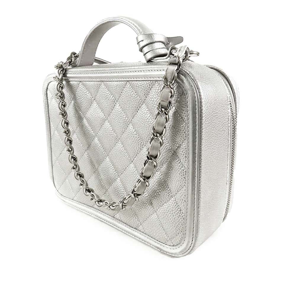 Chanel Medium Caviar CC Filigree Vanity Case - 2