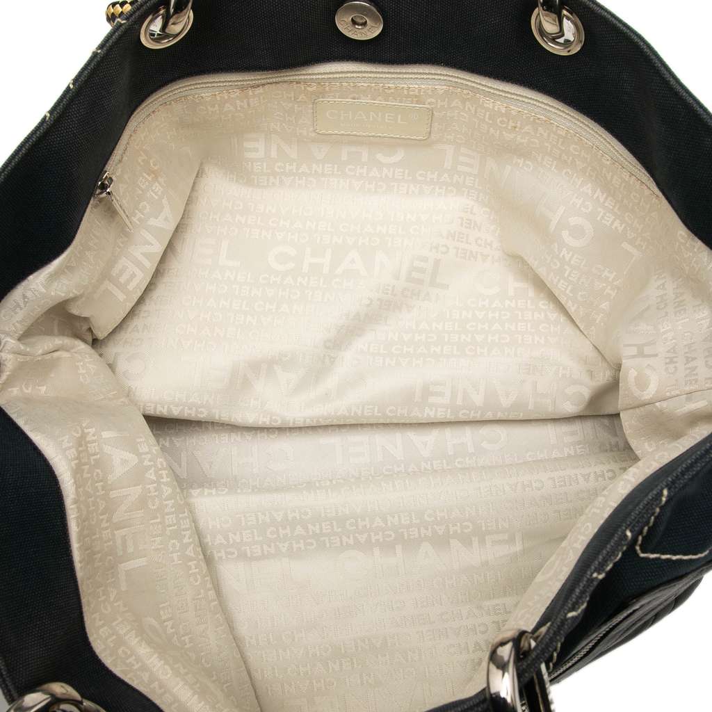 Chanel Cruise Line Medium CC No.5 Quilted Canvas Tote - 4