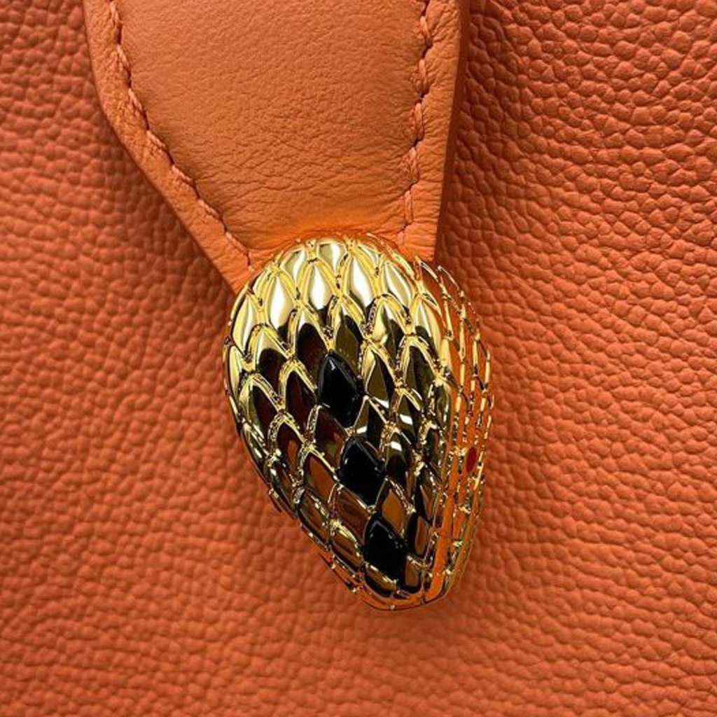 Bvlgari Small Leather Serpenti Ellipse Satchel - 5