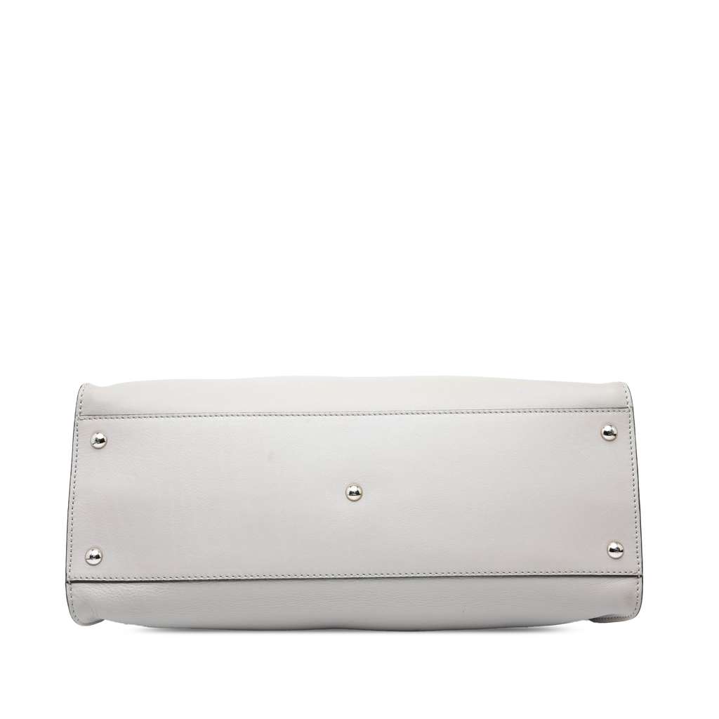 Fendi Large Leather Peekaboo Satchel - 3