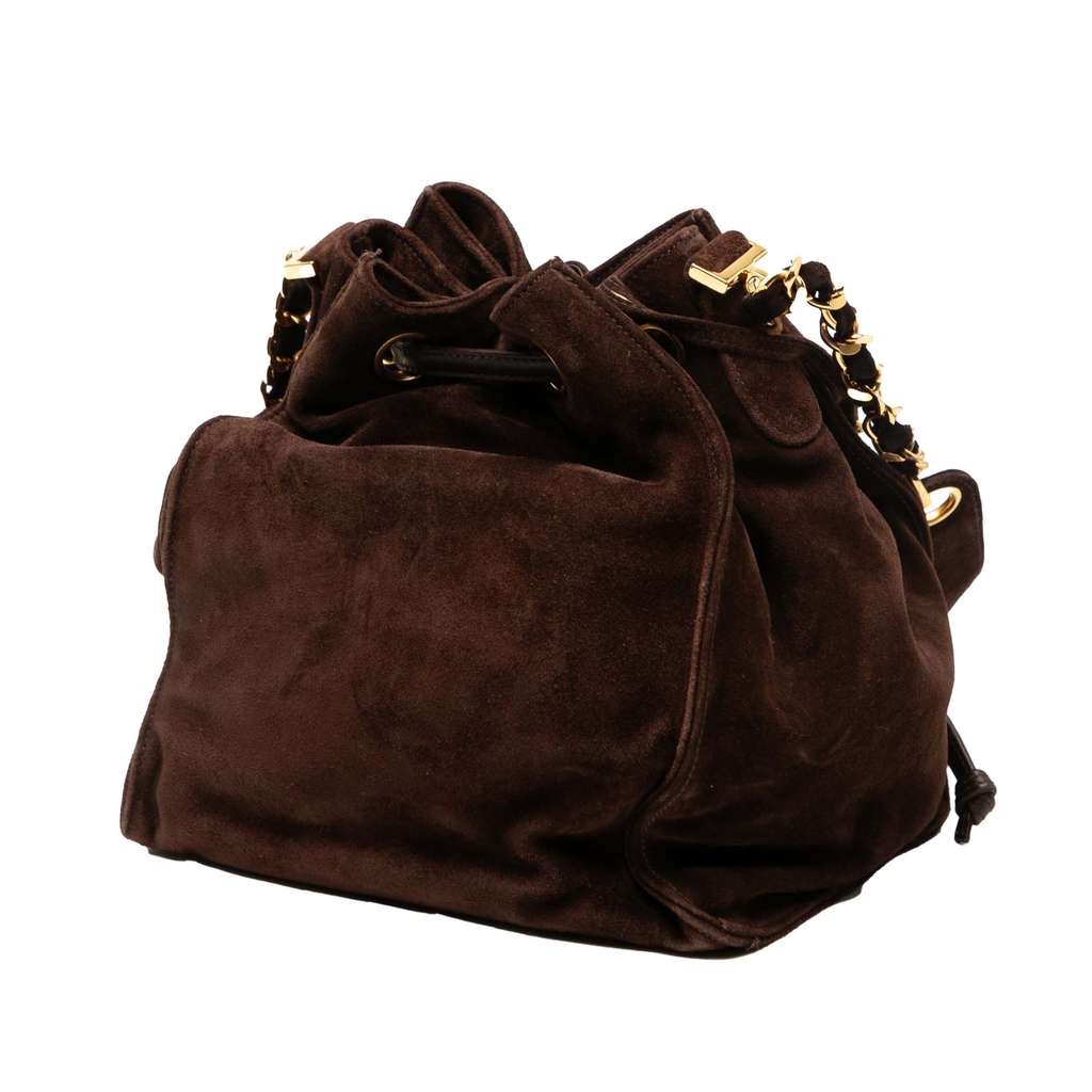 Chanel CC Suede Bucket Bag - 2