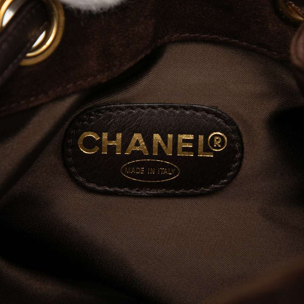 Chanel CC Suede Bucket Bag - 5