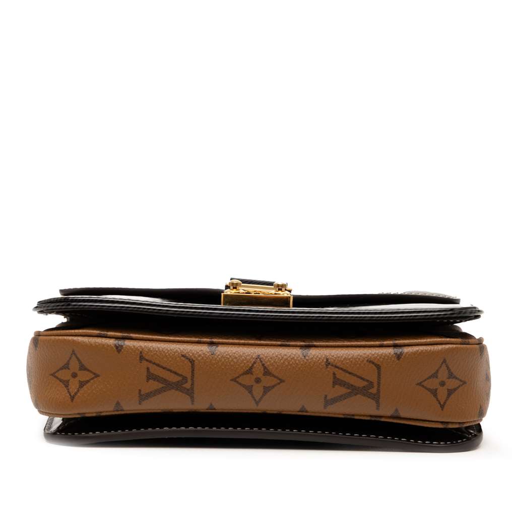 Louis Vuitton Shiny Epi Leather and Monogram Reverse Mini Pochette Metis - 3