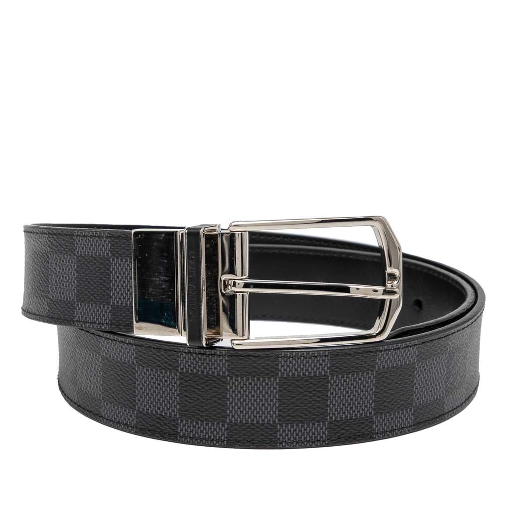Louis Vuitton Damier Graphite Pont Neuf Belt