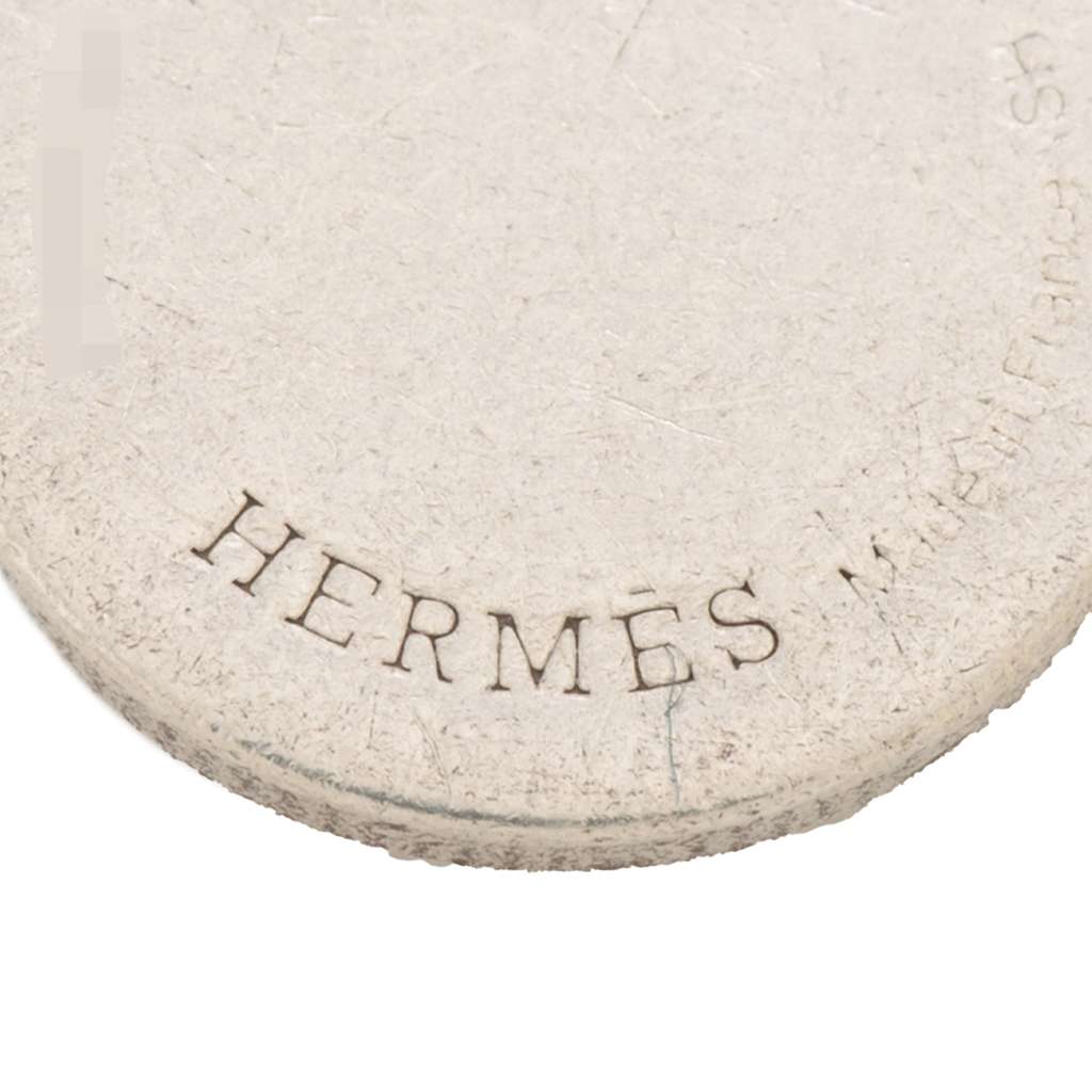 Hermès Sterling Silver and 18K Rose Gold Ex-Libris Bracelet SH - 4