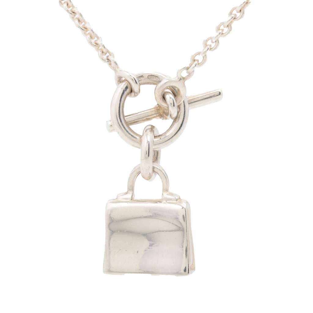 Hermès Sterling Silver Amulettes Kelly Necklace - 2