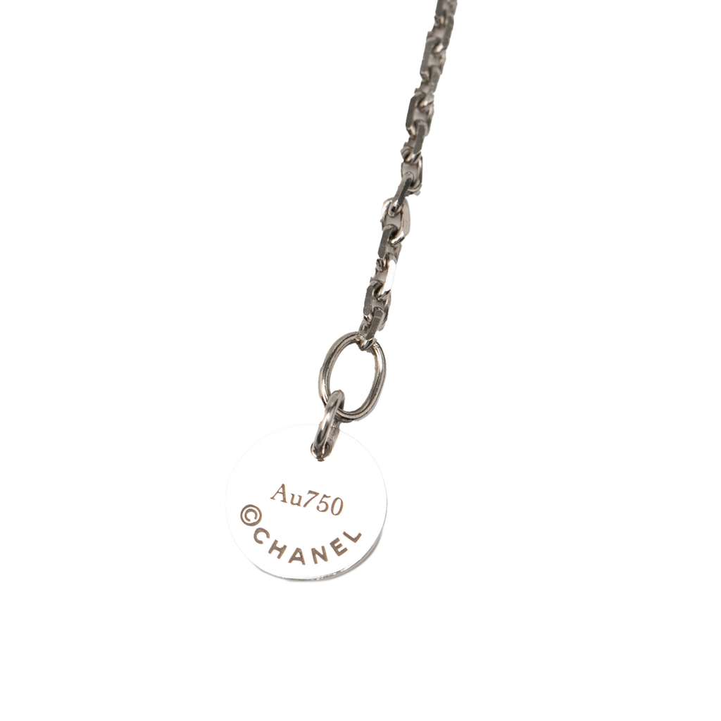 Chanel 18K White Gold Ceramic Ultra Necklace - 3