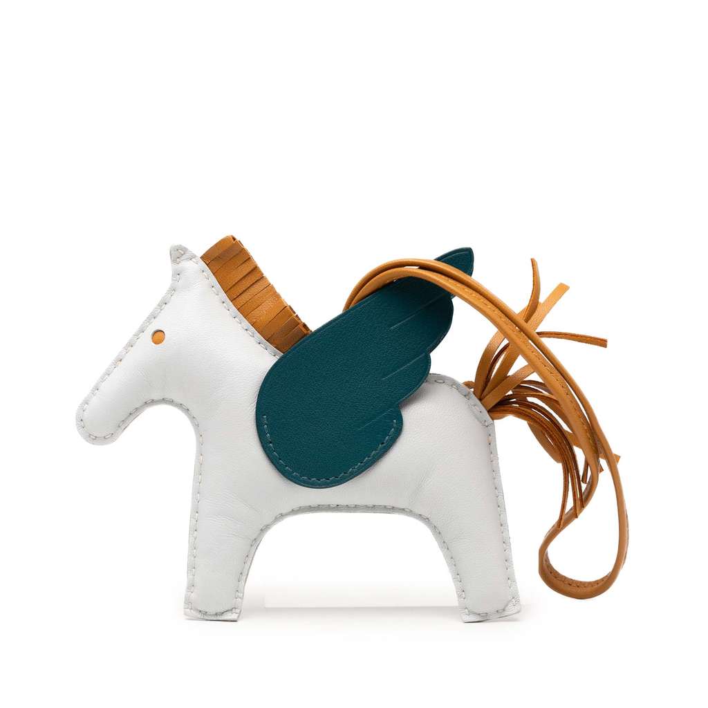 Hermès Milo Lambskin and Swift GriGri Rodeo Pegasus Bag Charm - 2