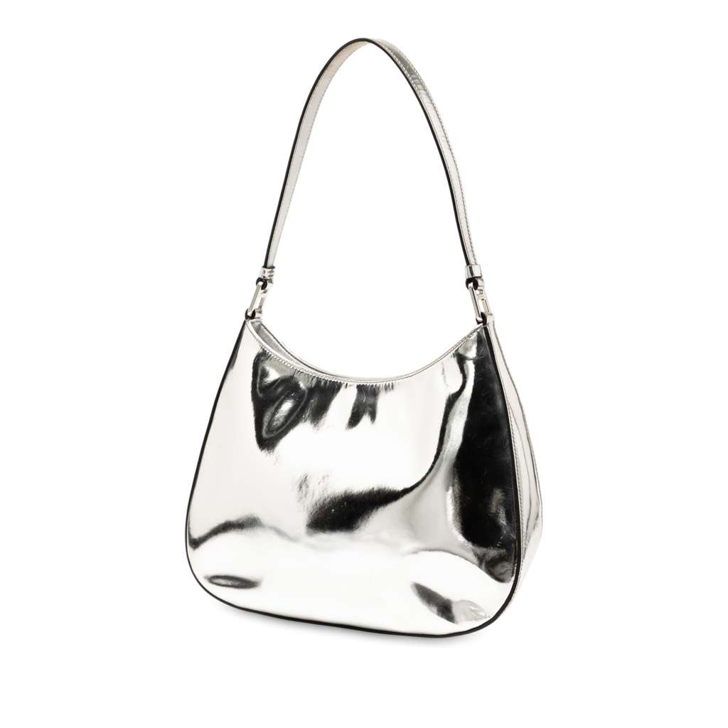 Prada Brushed Leather Cleo Shoulder Bag - 2