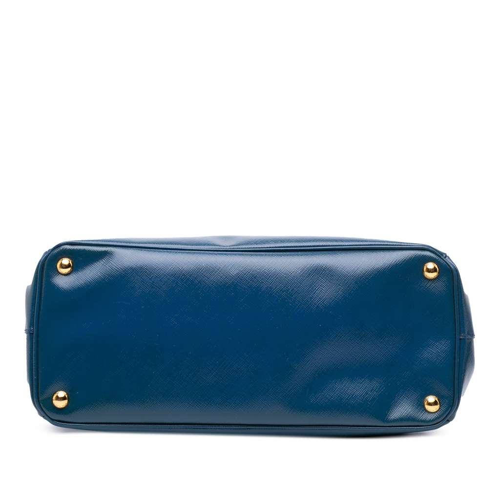Prada Medium Saffiano Vernice Galleria Double Zip Satchel - 3