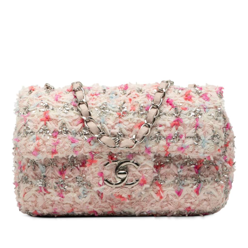 Chanel Mini Rectangular Classic Tweed Single Flap