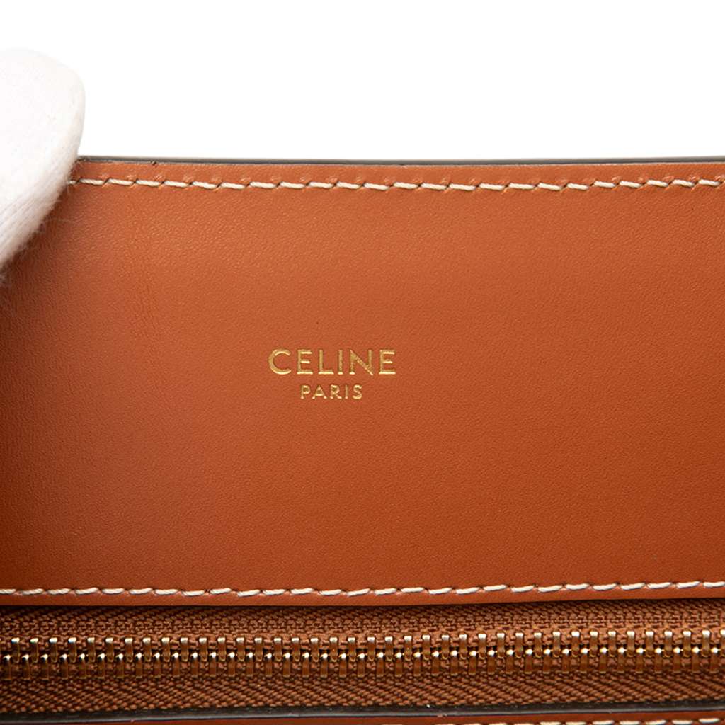 Celine Small Canvas Vertical Cabas Satchel - 5