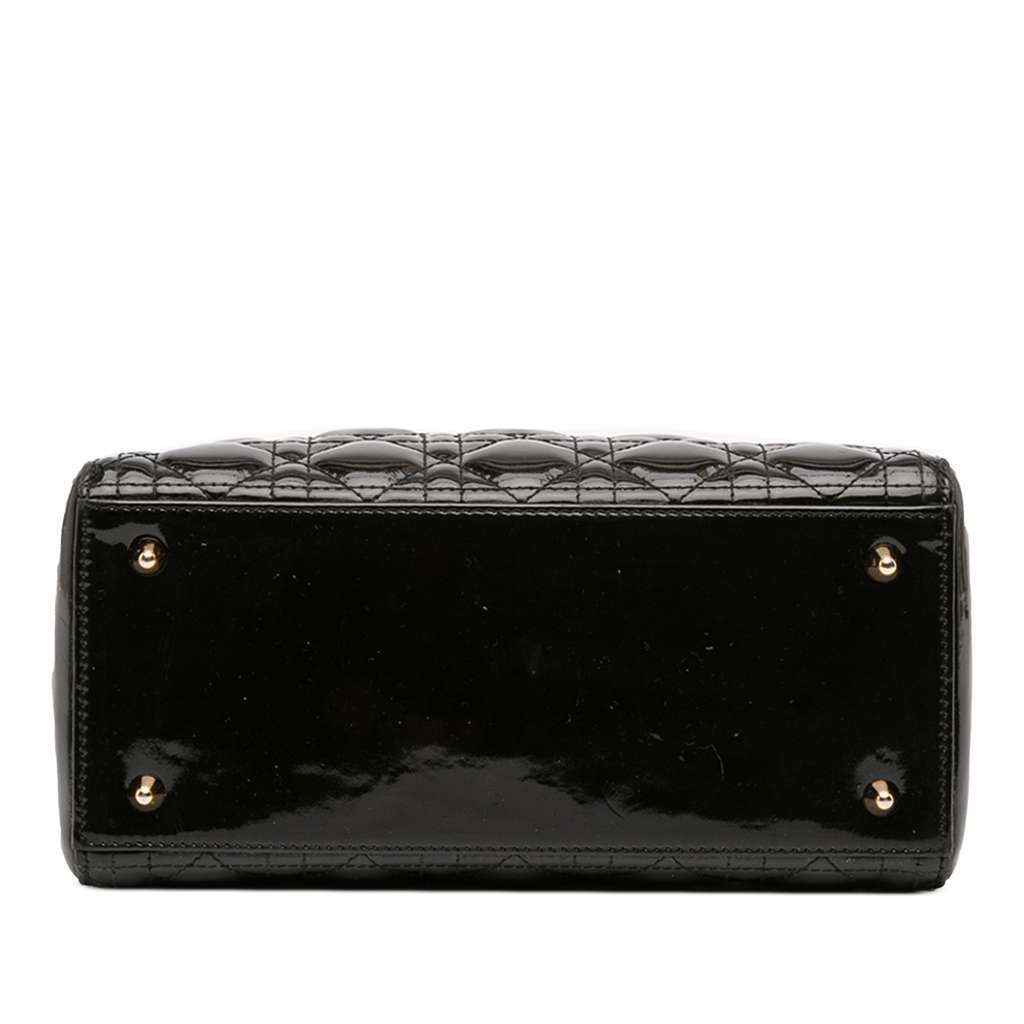 Dior Medium Patent Cannage Lady Dior - 3