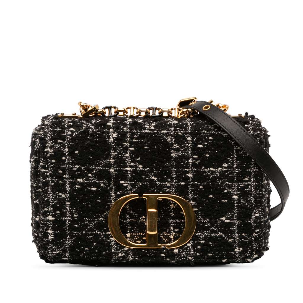 Dior Small Tweed Macrocannage Caro Bag