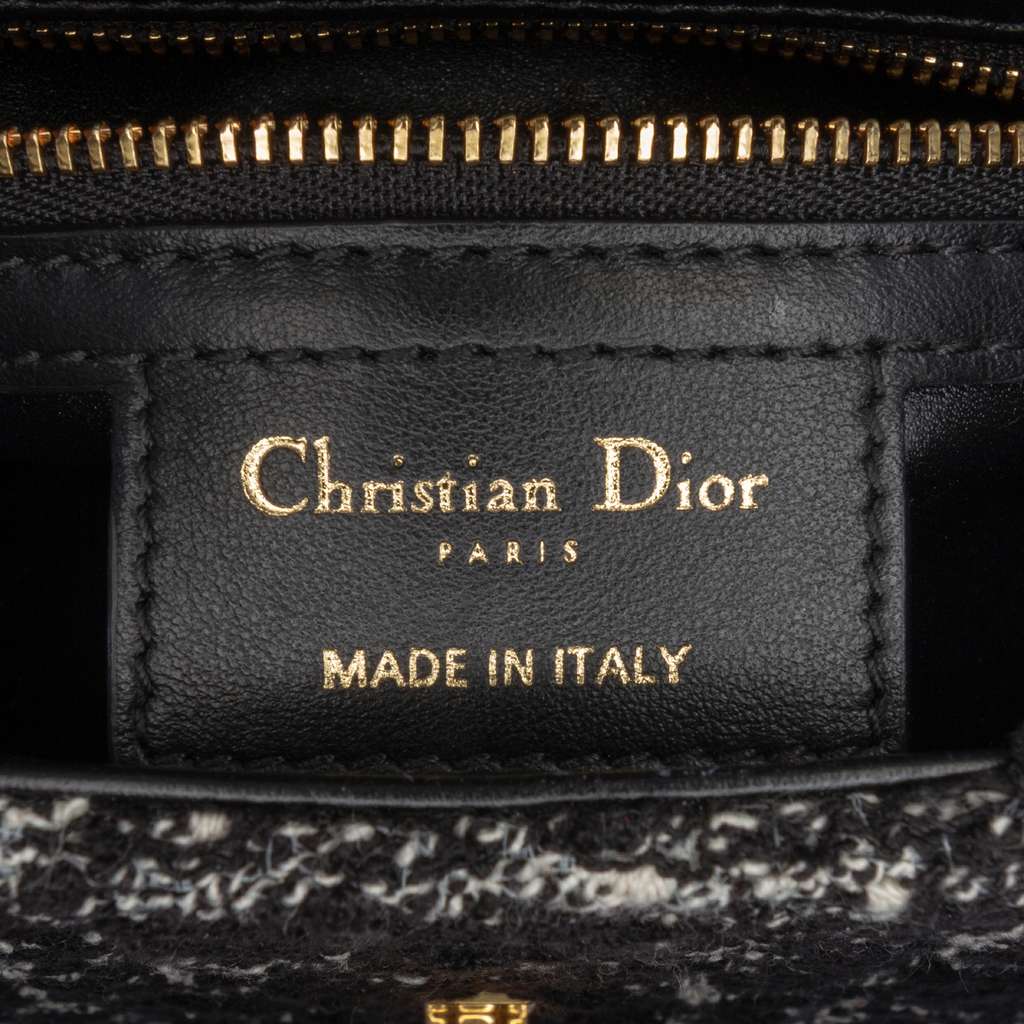 Dior Small Tweed Macrocannage Caro Bag - 5