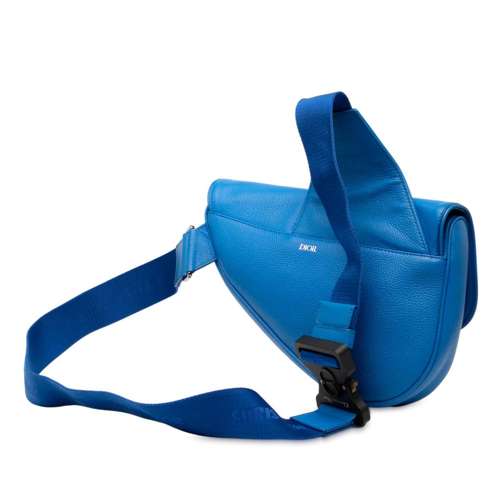 Dior Grained Calfskin Saddle Crossbody - 2