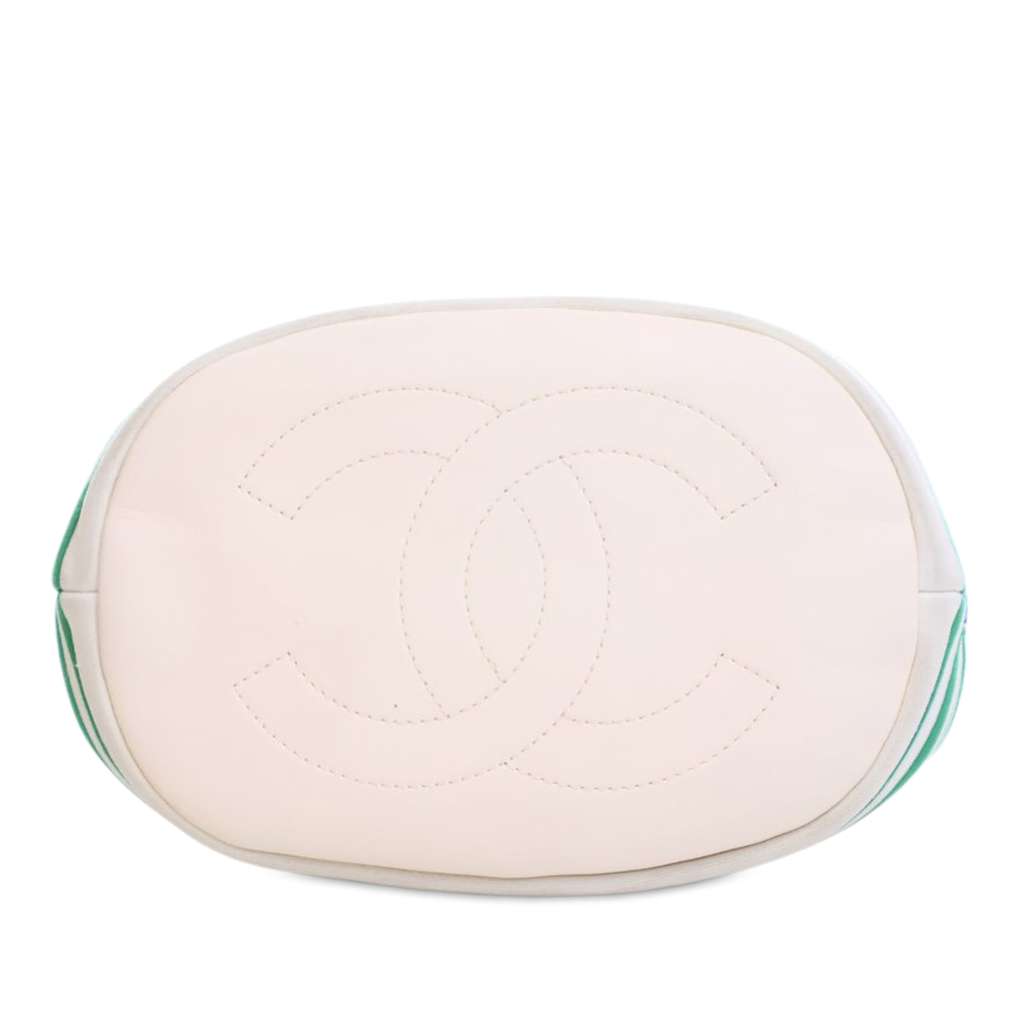 Chanel Mixed Fibers and Aged Calfskin Venise Biarritz Bucket Bag - 4