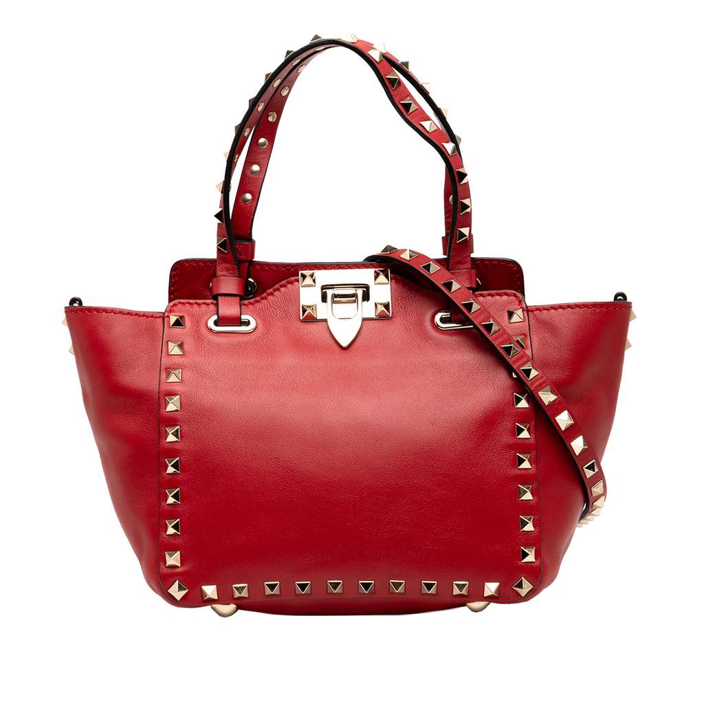 Valentino Mini Leather Rockstud Satchel