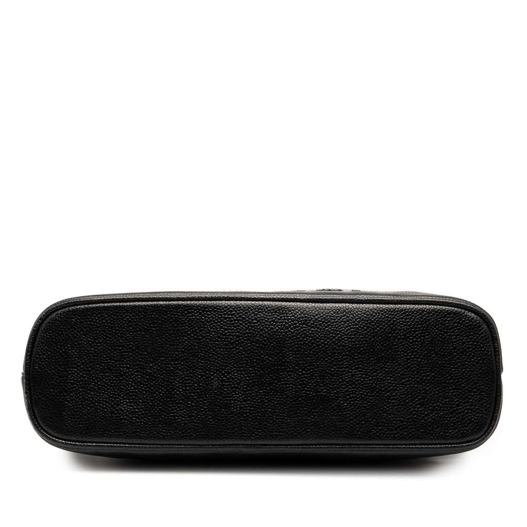 Chanel Caviar Logo Chain Shoulder Bag - 3