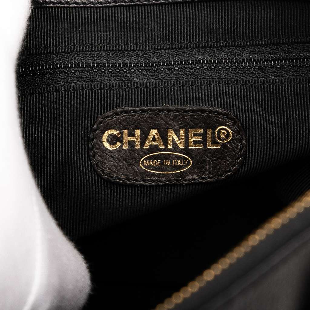 Chanel Caviar Logo Chain Shoulder Bag - 5