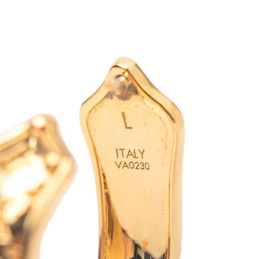 Louis Vuitton Gold Plated Nanogram Sweet Dreams Hoop Earrings - 3