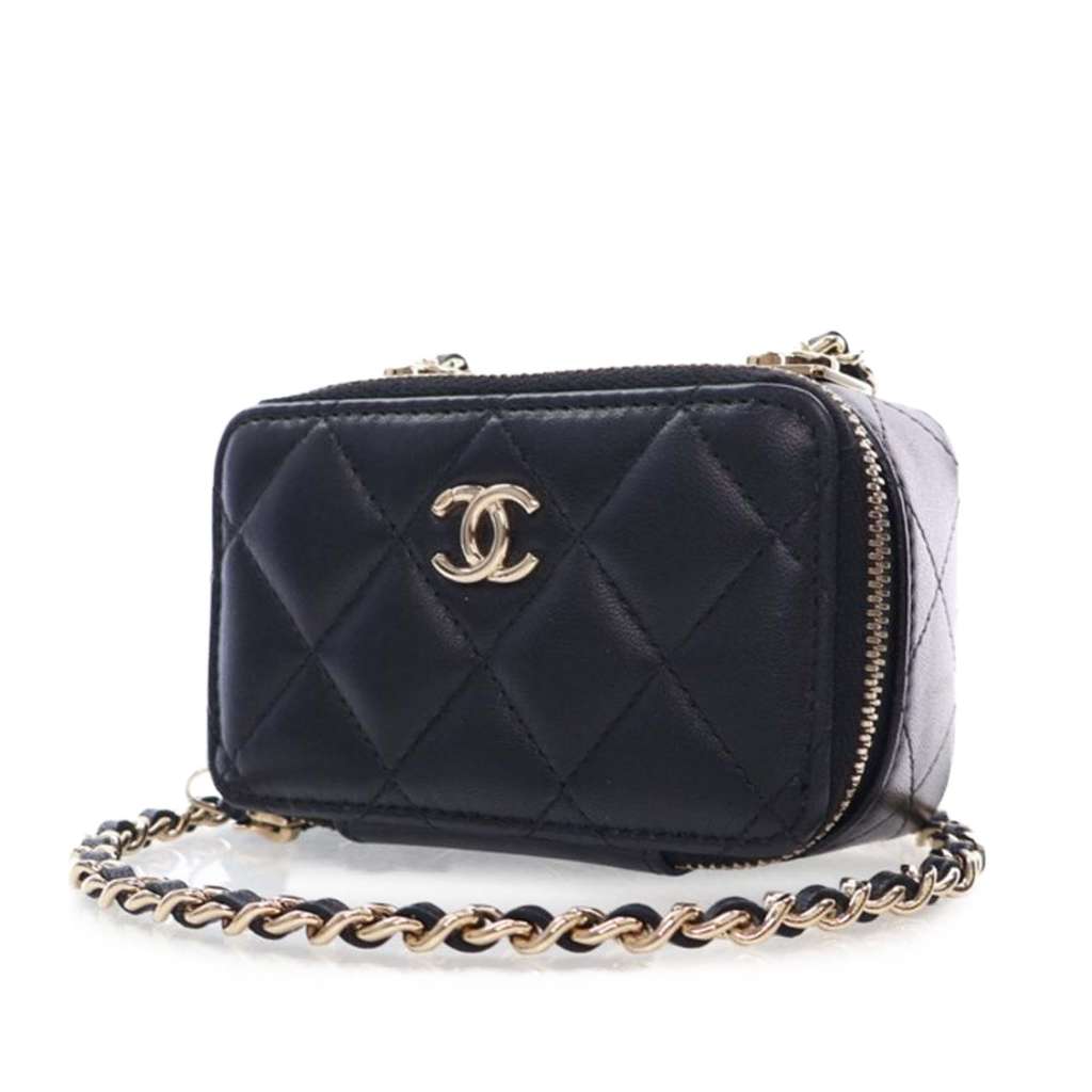Chanel Mini Lambskin Trendy CC Cardholder With Chain - 2