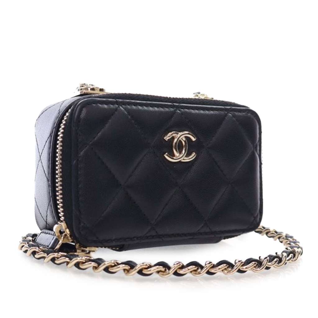 Chanel Mini Lambskin Trendy CC Cardholder With Chain - 3