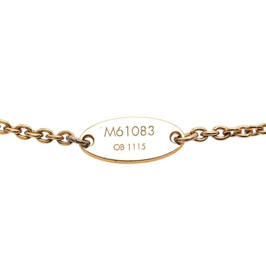Louis Vuitton Gold Plated Essential V Necklace - 3