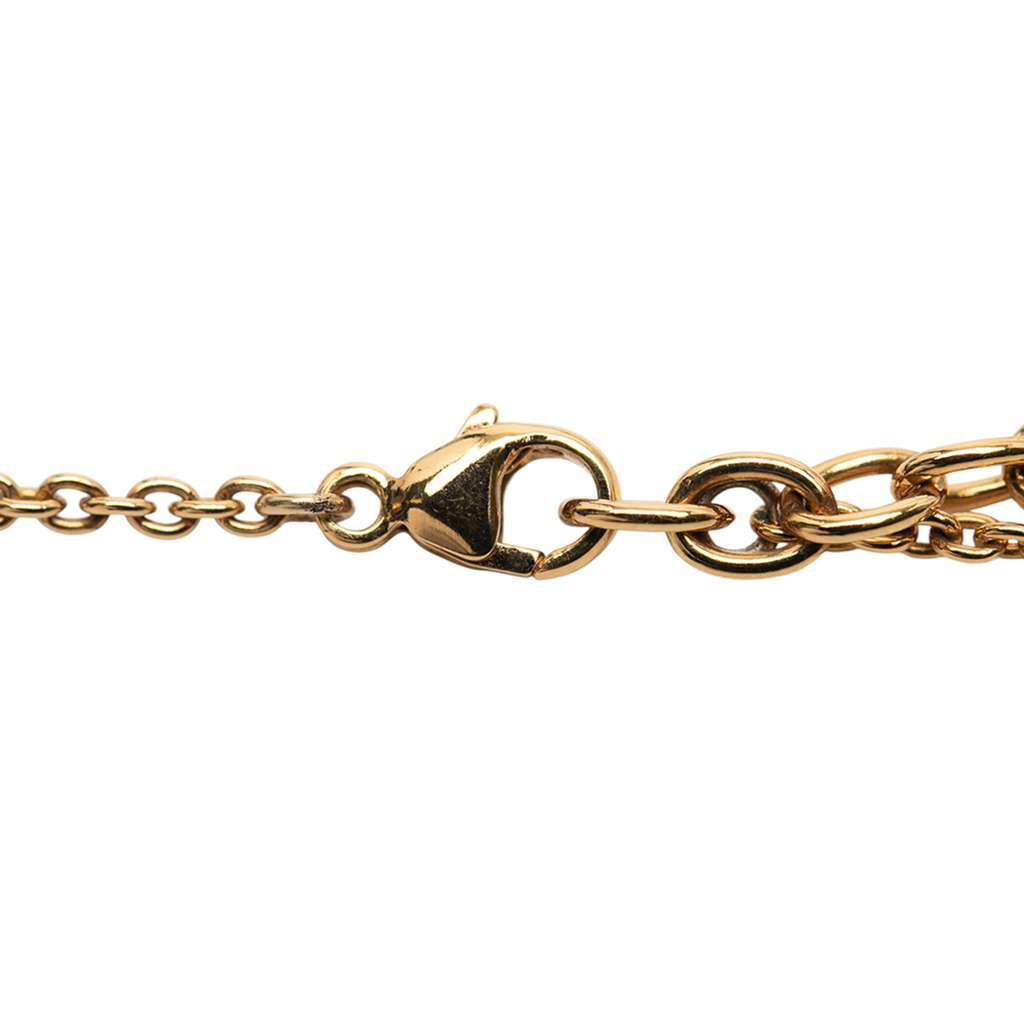 Louis Vuitton Gold Plated Essential V Necklace - 4