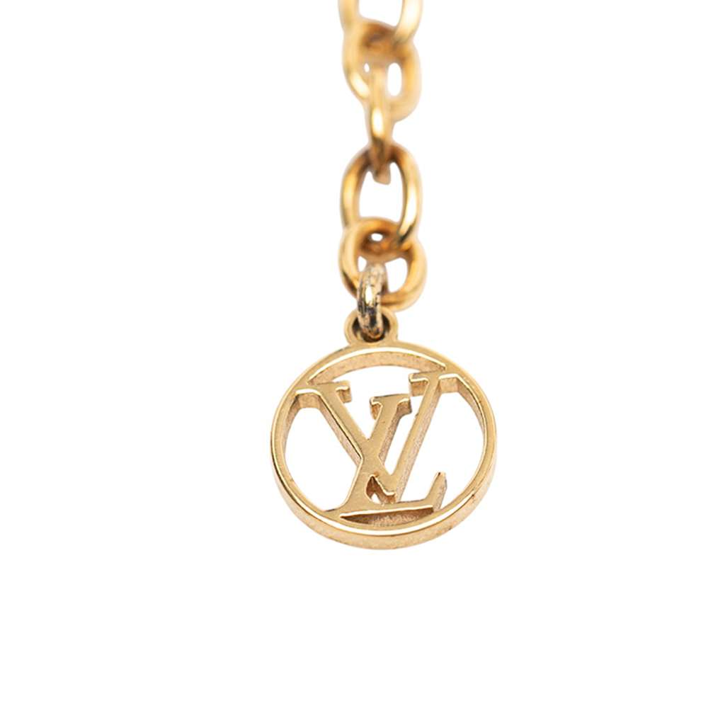 Louis Vuitton Gold Plated Essential V Necklace - 5