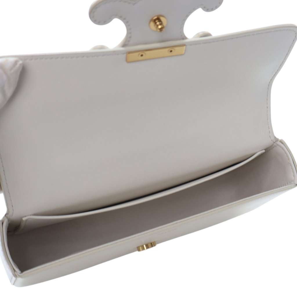 Celine Calfskin Cuir Triomphe Chain Shoulder Bag - 4