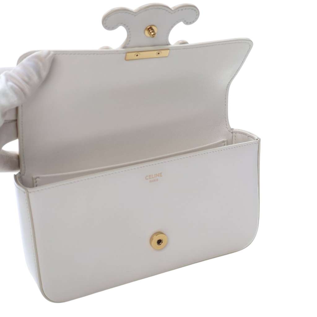 Celine Calfskin Cuir Triomphe Chain Shoulder Bag - 5