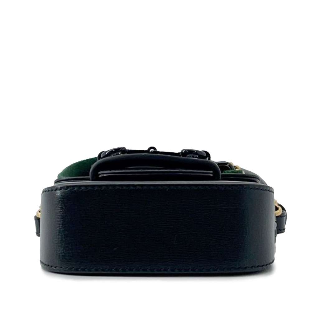Gucci Mini Leather Horsebit 1955 Web Satchel - 3