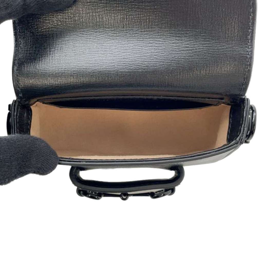 Gucci Mini Leather Horsebit 1955 Web Satchel - 4