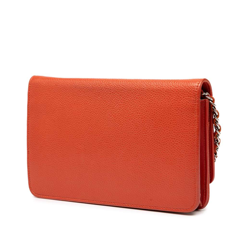Chanel CC Caviar Wallet On Chain - 2