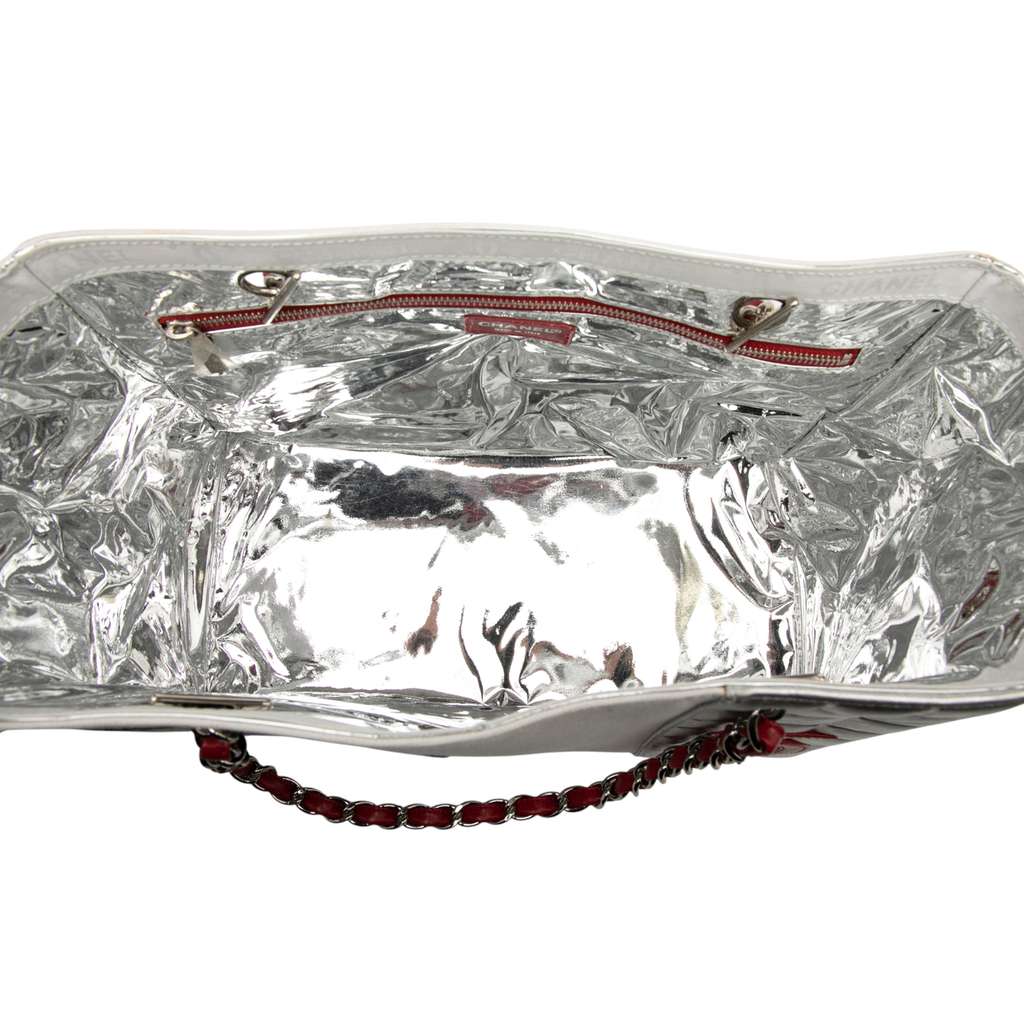 Chanel CC Canvas and Metallic Lambskin No. 5 Shopping Tote - 4