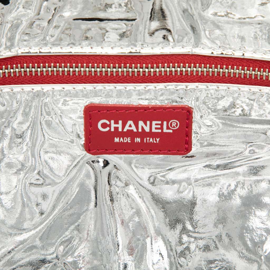 Chanel CC Canvas and Metallic Lambskin No. 5 Shopping Tote - 5