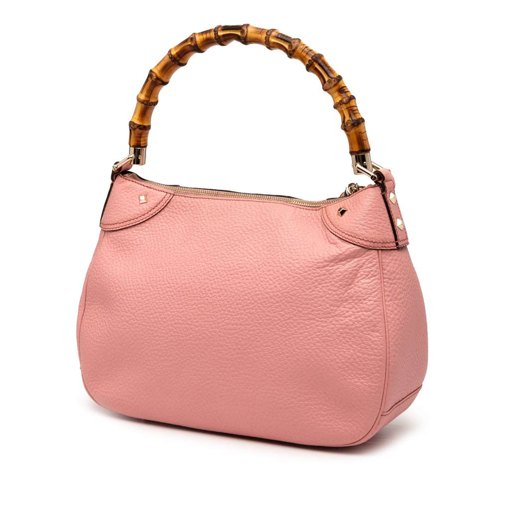 Gucci Leather Bamboo Handbag - 2