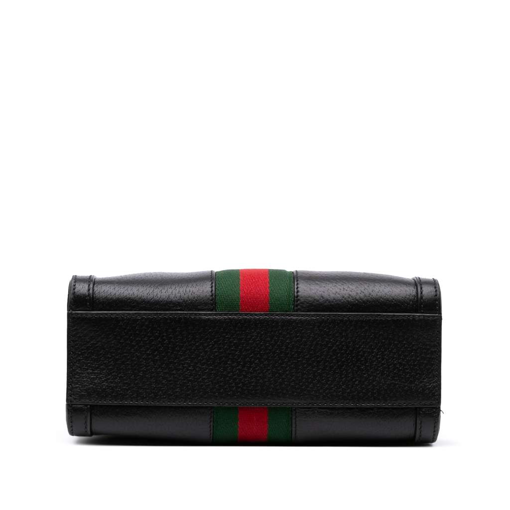 Gucci Small Leather Web Ophidia Satchel - 3