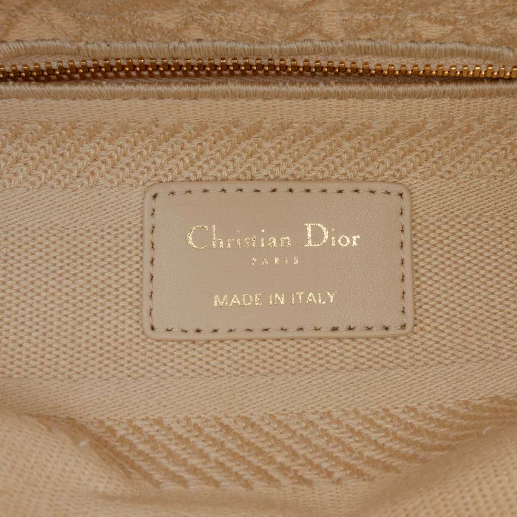 Dior Medium Embroidered Lace 3D Macrame Lady D Lite - 5